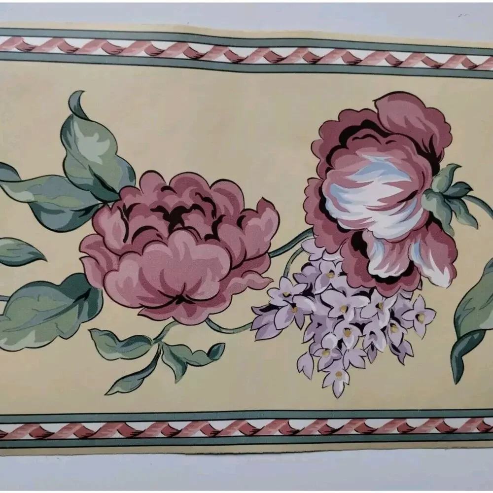 Williston Gardens Pre-pasted Decorative Wall Border - Flowers - 5 yds